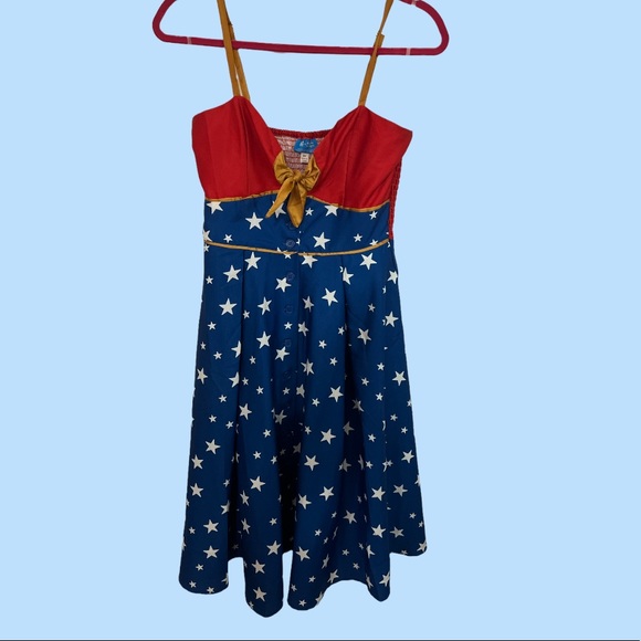 Unique Vintage x DC Comics Wonder Woman dress in size Small. SOLD OUT - Picture 1 of 5